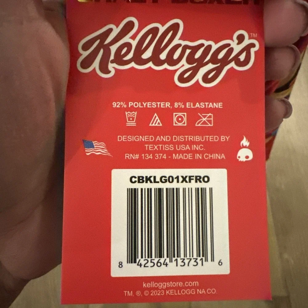 Mens CRAZY BOXER Kelloggs Fruit Loops Cereal Holiday‎ M Medium Underwear 32-34